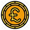 Moneda de libra  Icono