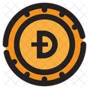 Dogecoin Cambio De Divisas Moneda Digital Icono