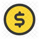 Moneda de dólar  Icon