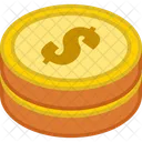 Moneda de dólar  Icono