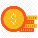 Moneda de dólar  Icon