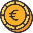 Moneda Euro Euro Moneda Icono