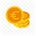 Moneda De Euro Euro Simbolo De Moneda Icono