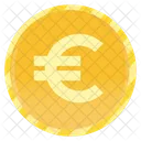 Moneda De Euro Euro Monedas De Oro Icono