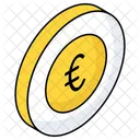 Moneda Euro Moneda Digital Dinero Icono