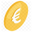 Moneda Euro Efectivo Finanzas Icono