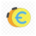 Icono De Moneda De Euro Icono De Euro Icono De Euro Plano Icono