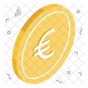 Moneda Euro Efectivo Finanzas Icono