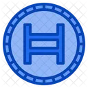 Hedera Coin Hashgraph Cripto Dinero Digital Criptomoneda Icono