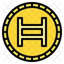 Hedera Coin Hashgraph Cripto Dinero Digital Criptomoneda Icono