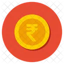 Rupias Moneda India Finanzas Icono