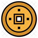 Moneda Chino Culturas Icono
