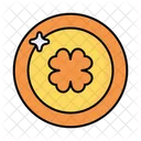 Moneda Irlandes Dinero Icono