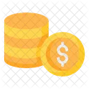 Moneda Pila De Monedas Dolar Icono