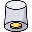 Moneda Vidrio Centavo Icono