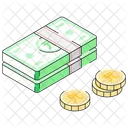 Moneda Pi Papel Moneda Billete Icono