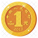 Moneda Renminbi Moneda Renminbi Renminbi Icono