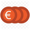 Monedas Pila Euro Icon