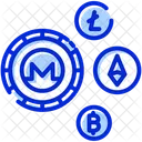Altcoins Criptomonedas Alternativas Moneda Alternativa Icono