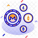 Altcoins Criptomonedas Alternativas Moneda Alternativa Icono