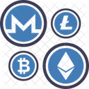 Altcoins Altcoin Cadena De Bloques Icono