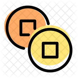 Monedas chinas  Icono