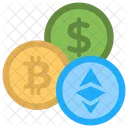 Altcoins Alternativas Monedas Icono