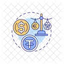 Moneda Digital Criptomoneda Stablecoins Icon