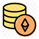 Monedas De Ethereum Icono