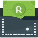 Billetera en rands sudafricanos  Icono