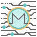 Monero Cryptocurrency Digital Icon