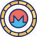 Monero Alternative Currency Cryptocurrency Icône