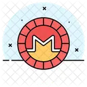 Monero Coin Crypto Icône