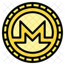 Monero Xmr Coin Cripto Dinheiro Digital Criptomoeda Ícone