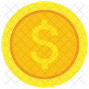 Moneta Da Un Dollaro Soldi Dollaro Icon