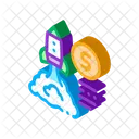 Monetary Comet Flight Icon