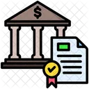 Monetary Policy Certificate Bank Icon