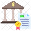 Monetary Policy Certificate Bank Icon