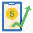 Monetisation Argent Publicite Icône
