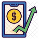 Monetisation Argent Publicite Icône