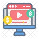 Monetizacao Monetizar Video Icon