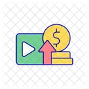 Conteudo Monetizacao Entretenimento Ícone