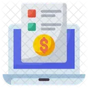 Monetização de conteúdo  Ícone