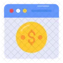 Monetizacao Dolar Moeda Ícone