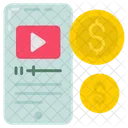 Monetizacao Monetizacao De Canal Financiamento Coletivo Ícone
