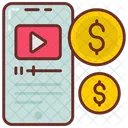 Monetizacao Monetizacao De Canal Financiamento Coletivo Ícone