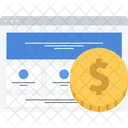 Monetizacao SEO Negocios Ícone