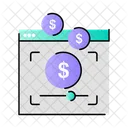 Monetizacion Dinero Marketing Icono