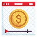 Monetizacion Monetizar Anuncio De Video Icono