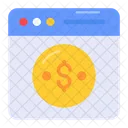 Monetizacion Dolar Moneda Icono